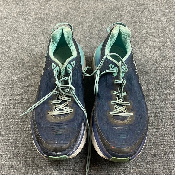 HOKA One One  W Bondi 5 Blue Athletic Running  Shoes size: 10 - Picture 2 of 11